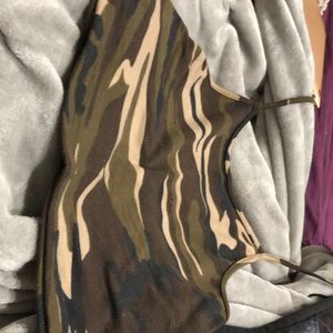 A camo crop top